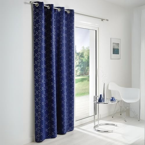 Home Maison - Rideau Obscurcissant à Motifs Argentés - 100%... - Home & Kitchen Amazon France à 16.70€