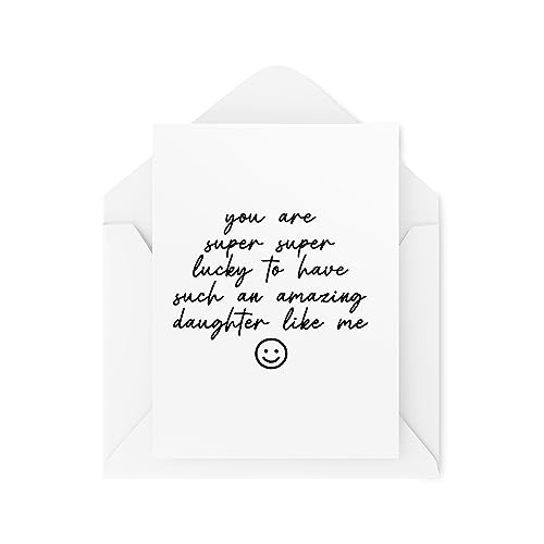 Funny Birthday Cards for Parents - Super Lucky to Have Such... - Auto & Moto Amazon Royaume-Uni à 1.12€