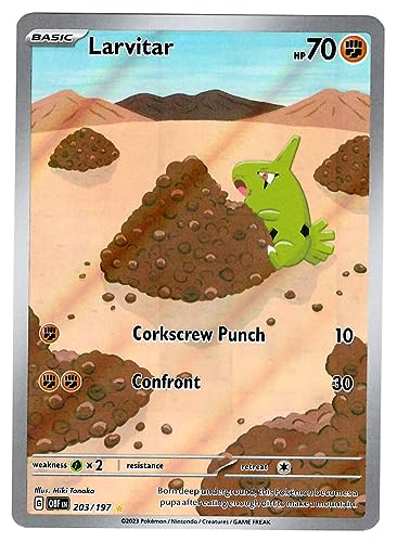 Pokémon - Larvitar 203/197 - Flammes d'obsidienne... - Jouets & Jeux Amazon France à 25.26€