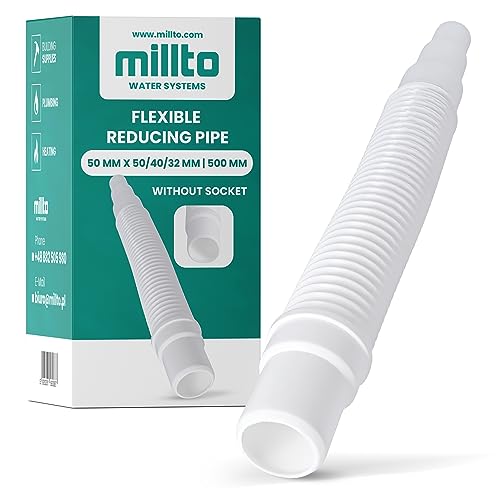Millto™ Tubo reductor flexible de 50 x 50/40/32 mm, 500 mm... - Maison & Cuisine Amazon Espagne à 2.49€