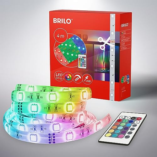 BRILONER - 4m LED Strip RGB, Bande LED USB, Chaîne... en promo à 11,93€ (-64%) sur Amazon FR