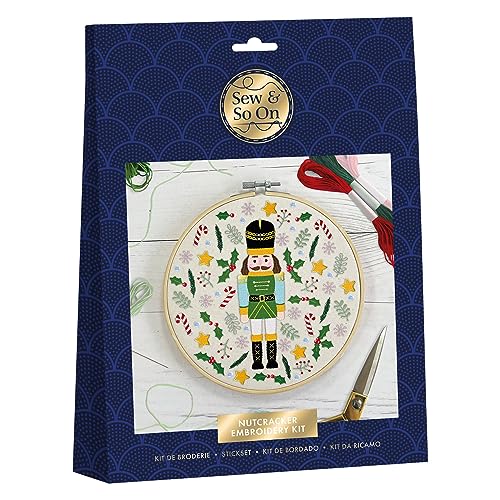 Sew & So On Kit de costura bordada, cascanueces, incluye... - Jouets & Jeux Amazon Espagne à 10.44€