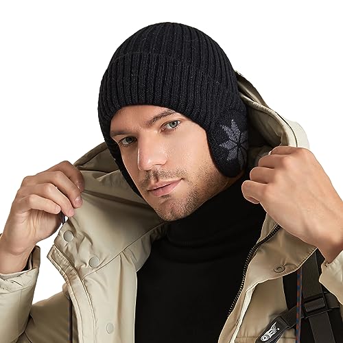 Bonnet Homme Femme Bonnet Hiver en Tricoté Polaire avec... - Sports & Fitness Amazon France à 1.90€