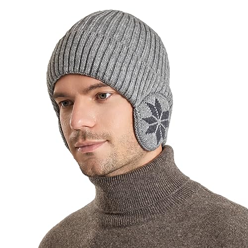 Bonnet Homme Femme Bonnet Hiver en Tricoté Polaire avec... - Sports & Fitness en promo à 1.90€