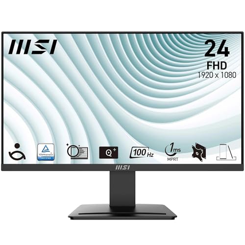 MSI PRO MP2412 23.8 Inch Full HD Office Monitor - 1920 x... - High-Tech & Électronique Amazon Royaume-Uni à 59.00€