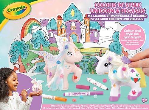 CRAYOLA Colour 'n' Style Unicorn & Pegasus Twin Pack |... - Loisirs Créatifs Amazon Royaume-Uni à 8.93€