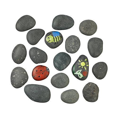 Relaxdays Decorative Stones, for Painting, Flat Rocks, Fun... - Sports & Fitness Amazon Royaume-Uni à 22.84€