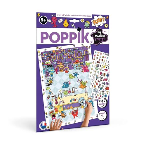 POPPIK 1841207 - Poster autocollant - Laboratoire fou... - Jouets & Jeux en promo à 8.79€
