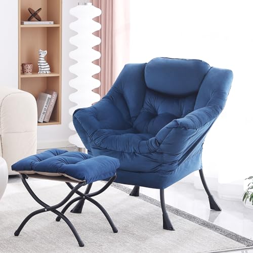 YOTATING Fauteuil confortable avec ottoman, chaise... - Maison & Cuisine Amazon France à 119.69€