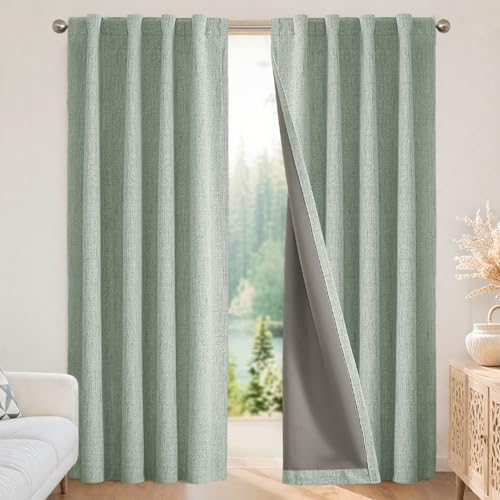 Joydeco 100% Black Out Curtains 108 inch Long 2 Panels Burg... - Maison & Cuisine Amazon Royaume-Uni à 30.65€