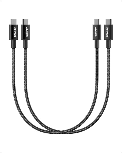 Anker New Nylon USB-C to USB-C Cable (2pack, 1 ft, 60W)... en promo sur Amazon