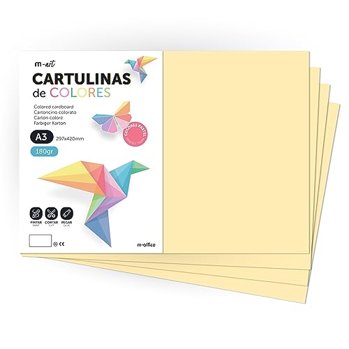 Cartulina de Colores, Cartulina A3, Folios Colores 180gr... - Auto & Moto Amazon Italie à 13.85€