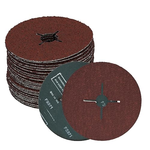 Molatool 25 Stück Fiberschleifscheiben Korund 125 mm P60 - Bricolage & Outils Amazon Allemagne à 3.21€
