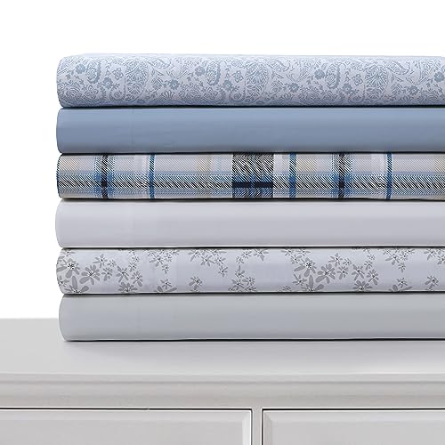 Tribeca Living Cotton Percale King Size Bed Sheet Set, 300... - Maison & Cuisine Amazon Royaume-Uni à 24.20€