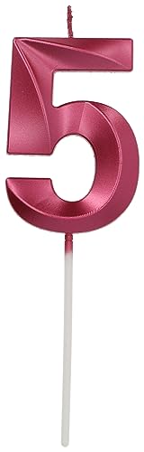 Folat 24245 Bougie Numéro - Bougie Glamour Chiffre 5 Rose... - Maison & Cuisine Amazon France à 3.15€