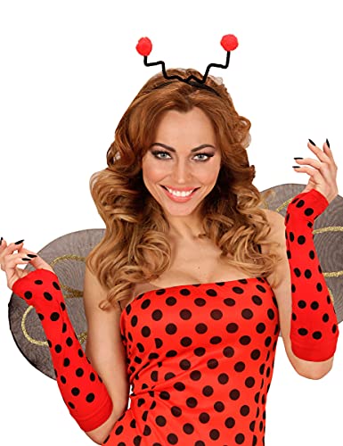 Mitaines longues coccinelle adulte - Rouge - Taille unique en promo à 5,99€ (-77%) sur Amazon FR