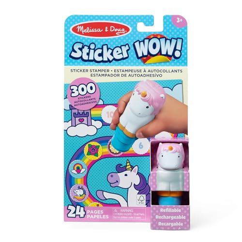 Melissa & Doug - Sticker Wow - Tamponneuse Licorne + Bloc... - Loisirs Créatifs Amazon France à 11.89€