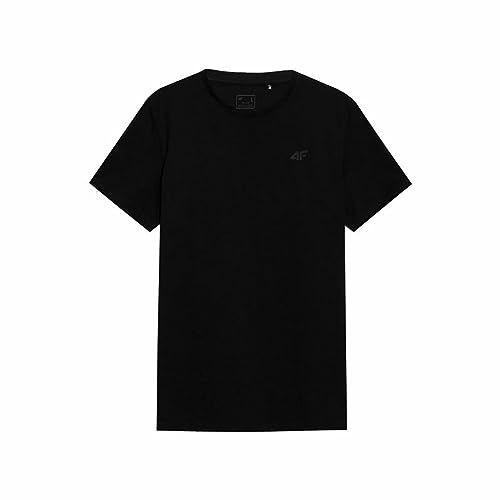 4F Camiseta de Manga Corta Regular Plain Negro Hombre... - Mode & Vêtements en promo à 11.00€