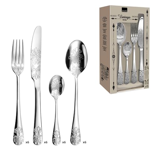 Ceremonial - Cubertería de 24 piezas - Home & Kitchen Amazon Spain à 32.21€