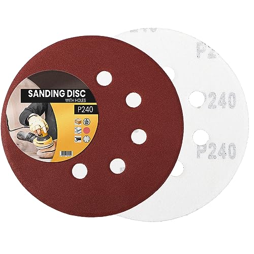 Papier de Verre Disques de Ponçage 125 mm 240-Grit... - Bricolage & Outils Amazon France à 1.09€