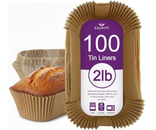 Culpitt 2lb Loaf Tin Liners, 100 Pack, Non-Stick... - Amazon Royaume-Uni à 9.99€