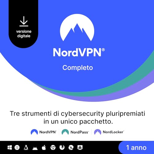 NordVPN Completo, 1-Anno, VPN e Cybersecurity Software... - Jouets & Jeux Amazon Italie à 54.99€