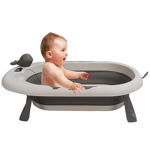 Baby Bathtub, Portable Bathtub with Temperature Sensor... - Maison & Cuisine Amazon Royaume-Uni à 34.45€