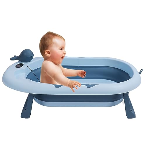 Baby Bathtub, Portable Bathtub with Temperature Sensor... - Bébé & Puériculture Amazon Royaume-Uni à 34.45€