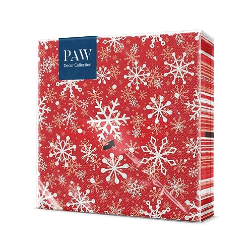 PAW - Napkins 3-Ply (33 x 33 cm) I 20 pcs I Perfect for... - Home & Kitchen Amazon UK à 2.50€
