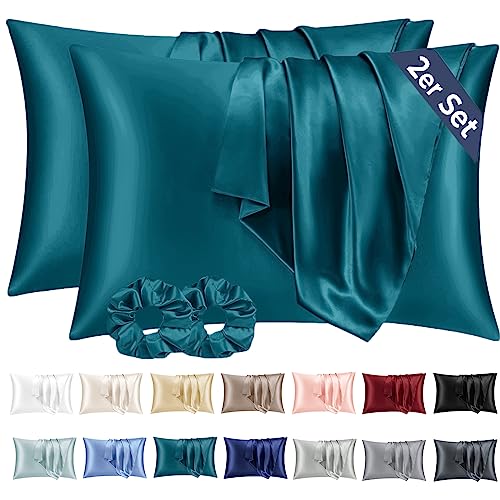 Taie Oreiller Satin 40x70 Lot de 2,Pillowcase pour... - Maison & Cuisine Amazon France à 10.49€