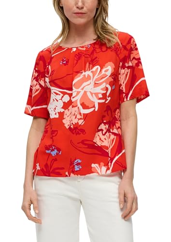 Bluse Kurzarm mit Allover Print - Réduction -76% à 8.06€