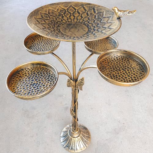 HOUYANG Baño para pájaros con Base de Hierro Fundido de... - Jardin & Extérieur Amazon Espagne à 20.34€