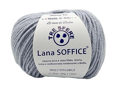 Gomitolo Lana Soffice Tre Sfere 50% Lana 50% Dralon +- 125... - Loisirs Créatifs Amazon Italie à 2.20€