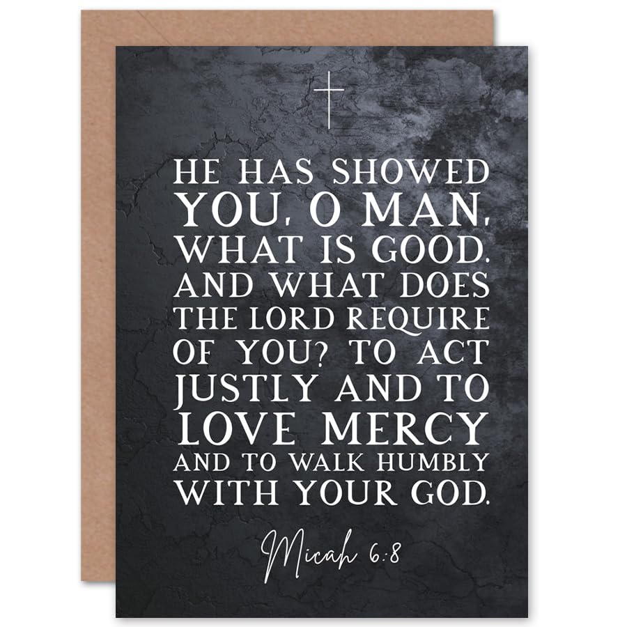 Artery8 Micah 6:8 Love Mercy Walk Humbly With Your God... - Auto & Moto en promo à 2.00€