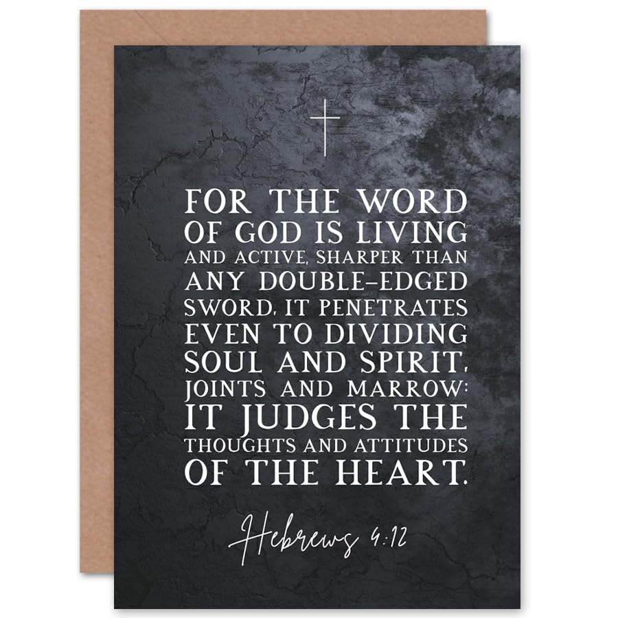 Artery8 Hebrews 4:12 The Word of God is Living and Active... - Auto & Moto Amazon Royaume-Uni à 2.13€