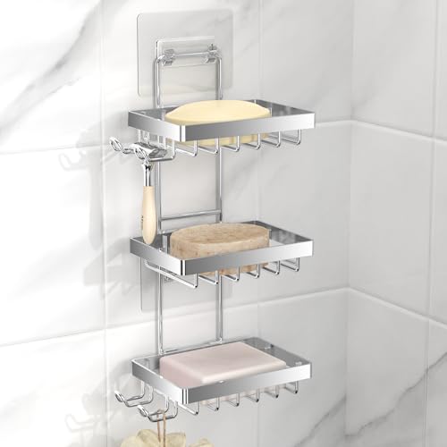 Moforoco Silver Soap Dish Holder for Shower Wall, No... - Bricolage & Outils Amazon France à 13.13€