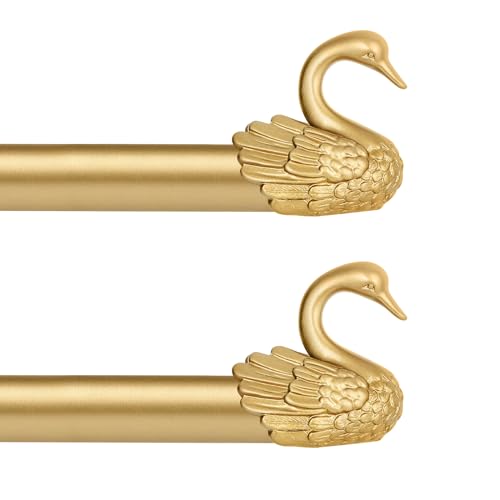TANGWIN Gold Decorative Curtain Rods for Windows:Adjustable... - Maison & Cuisine Amazon Royaume-Uni à 22.42€