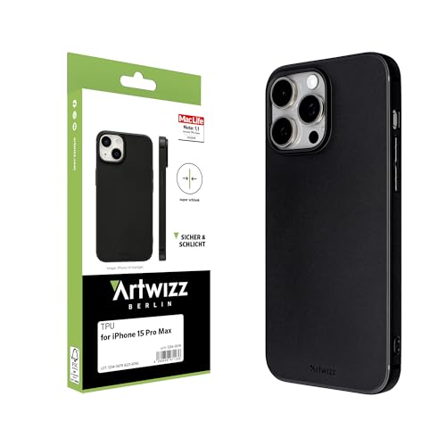 Artwizz TPU Case für iPhone 15 Pro Max in Schwarz en promo sur Amazon