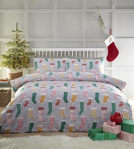 Charlotte Thomas Christmas Stockings Duvet Cover Set... - Home & Kitchen Amazon UK à 9.41€