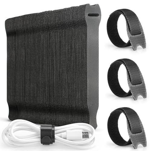Alyvisun 120 PCS Cable Ties Reusable - 150x12 mm, Black... - Maison & Cuisine Amazon Royaume-Uni à 5.09€