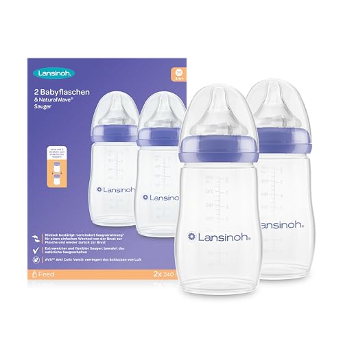 Lansinoh I Biberon Natural Wave 2 x 240 ml - Bébé & Puériculture Amazon Italie à 51.31€