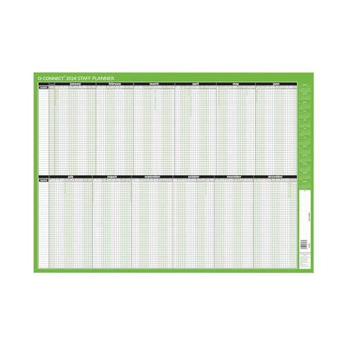 Q-Connect Staff Planner Unmounted 2024 - Fournitures Bureau Amazon Royaume-Uni à 7.29€