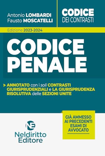 Codice dei Contrasti PENALE Annotato con i soli Contrasti... - Jouets & Jeux Amazon Italie à 10.40€
