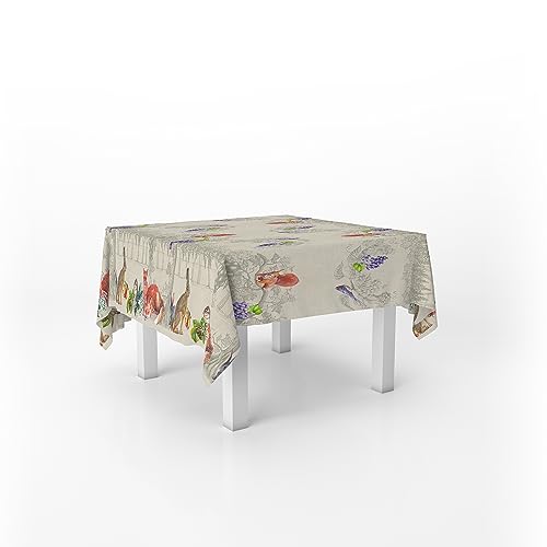 Tischdecke, Digitaldruck, schmutzabweisend, 150 x 150 cm... - Maison & Cuisine Amazon Allemagne à 12.61€