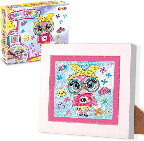 DIAMONDZ - Diamond Painting Kit Hibou, Peinture Diamant 5D... - Loisirs Créatifs Amazon France à 7.28€
