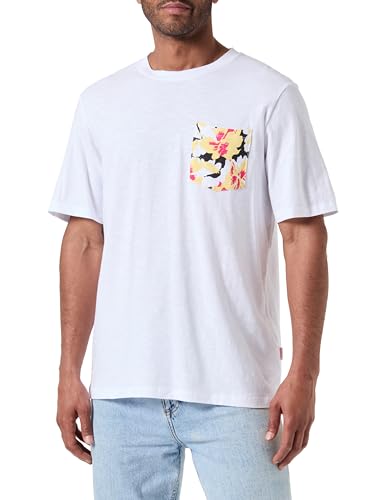 JACK & JONES JORARUBA Abstract AOP Pocket Tee SS CN, Blanc... - Mode & Vêtements Amazon France à 7.46€