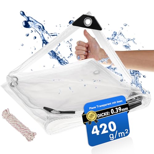 Bache Transparente Exterieur avec Oeillets, Corde, Bâche de... - Garden & Outdoor Amazon France à 38.59€