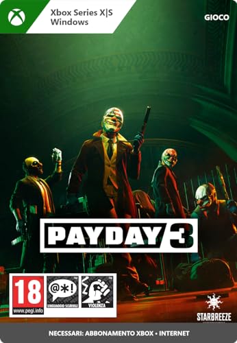 PAYDAY 3 Standard | Xbox Series X|S - Codice download - High-Tech & Électronique Amazon Italie à 14.99€