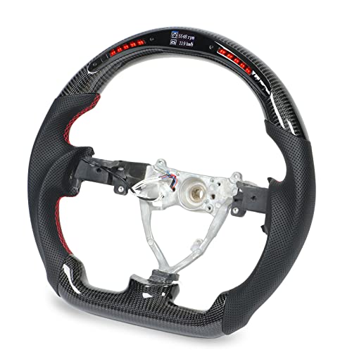 LED-Schaltlichter, Kohlefaser-Lenkrad, Rote Nähte, Ersatz... - Bricolage & Outils Amazon Allemagne à 52.10€