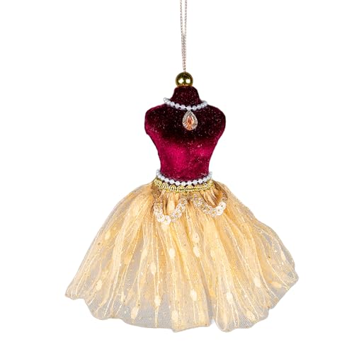 Burgunderrot und Gold Ballerina Kostüm Figur 15 cm –... - Maison & Cuisine Amazon Allemagne à 11.41€